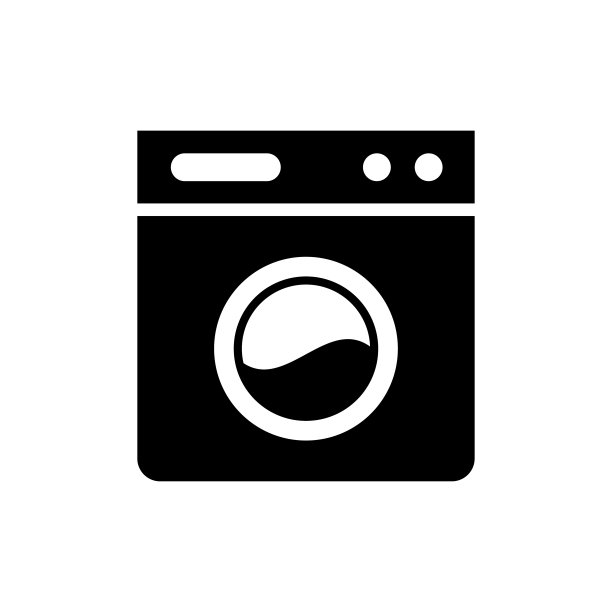 洗衣机图标平面矢量模板设计新潮图片下载