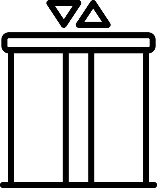 医院电梯图标轮廓风格图片下载