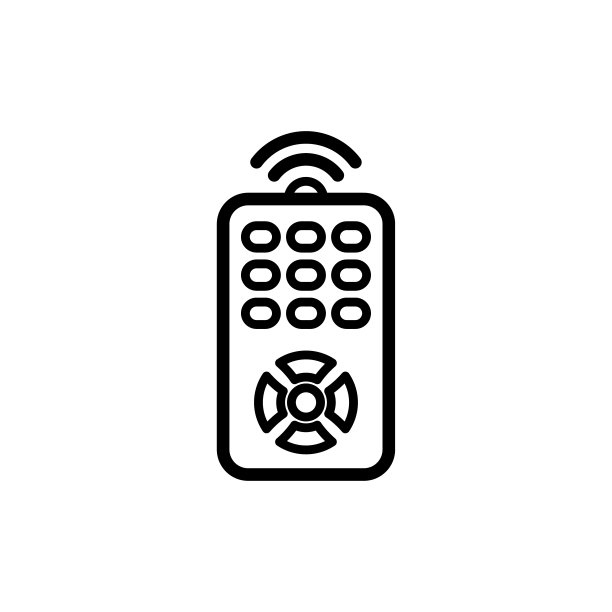 远程图标平面矢量模板设计流行图片下载