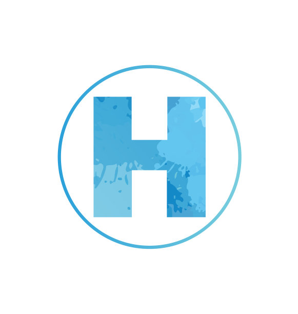 水彩字母圈图片下载