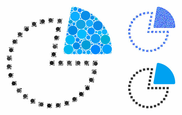 饼图组成图标球项目图片下载