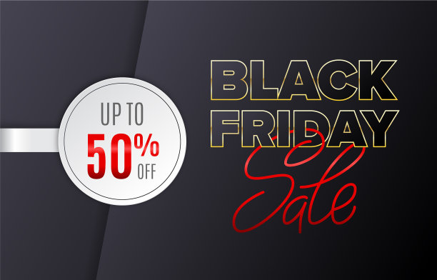 黑色星期五促销设计卡一张图片下载