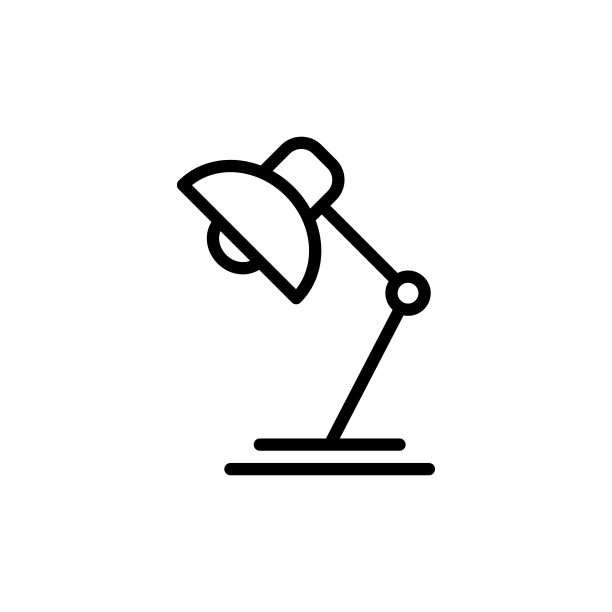 台灯图标平面矢量模板设计新潮图片下载