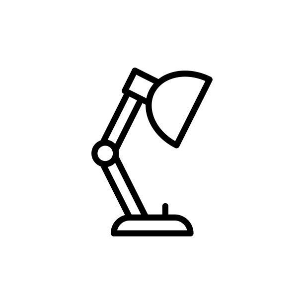 台灯图标平面矢量模板设计新潮图片下载