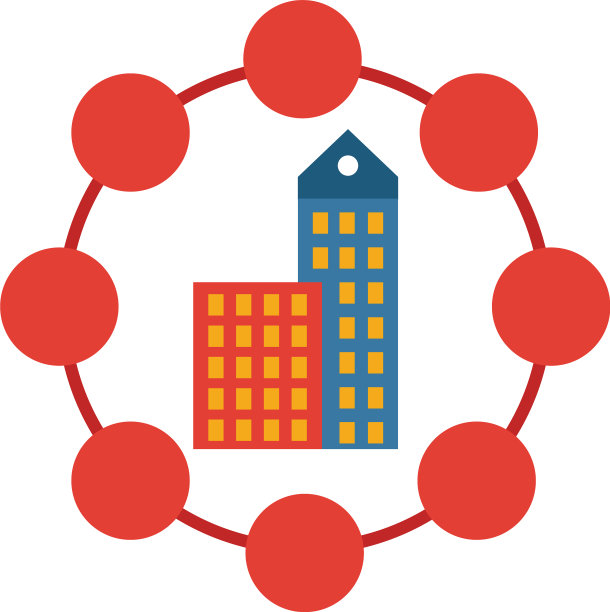 智能城市图标来源于智能设备的简单元素图片下载