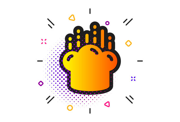 烹饪帽图标厨师签字食物准备图片下载