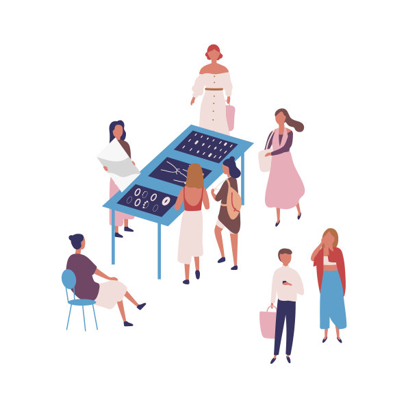 跳蚤市场的扁平人士图片下载