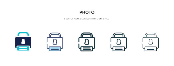 图片图标有两种不同的颜色和风格图片下载