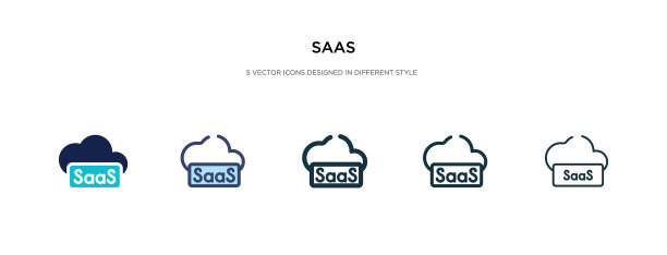 不同风格的SaaS图标图片下载