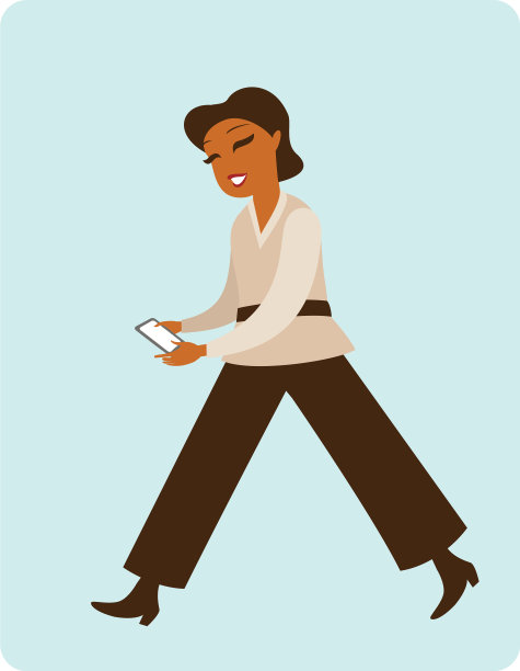 手持移动设备的女性图片下载