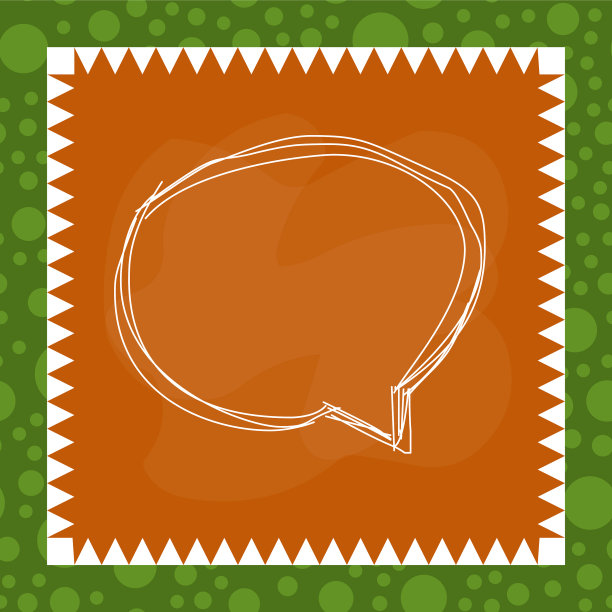 说话气泡内部呈不对称的形状图片下载
