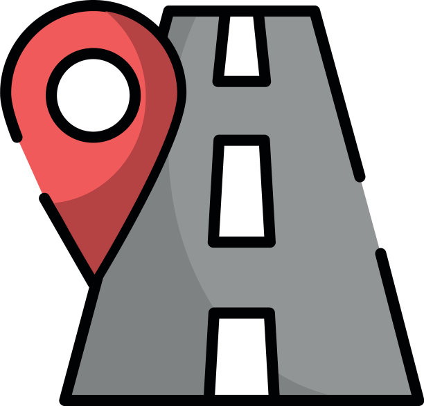 针指针定位导轨与道路图片下载