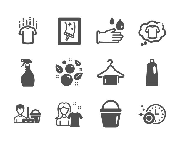 设置清洁图标，如清洁毛巾干燥t图片下载