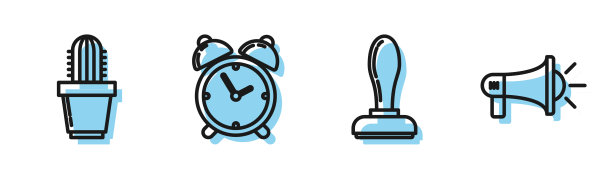 在花盆中设置线戳仙人掌和多肉报警器图片下载