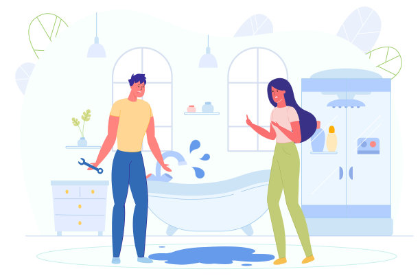 广告传单家庭水管问题图片下载