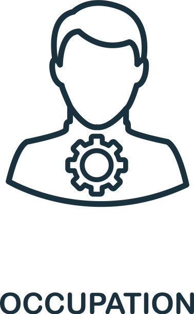 职业图标轮廓风格细线创意图片下载