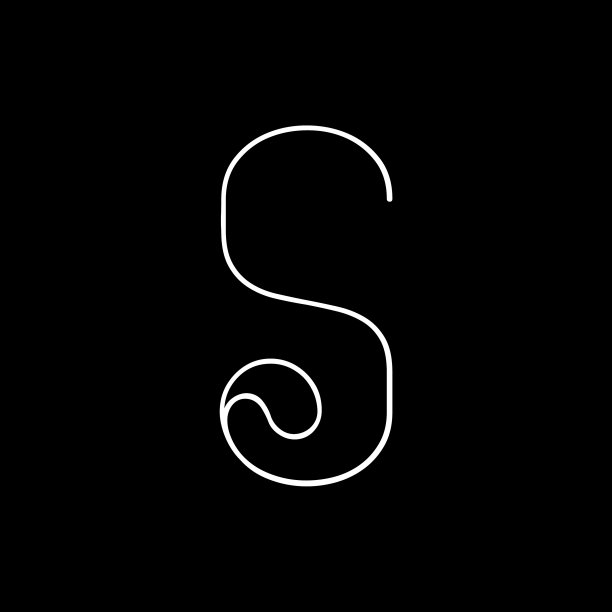 S豪华字母标志模板为餐厅图片下载