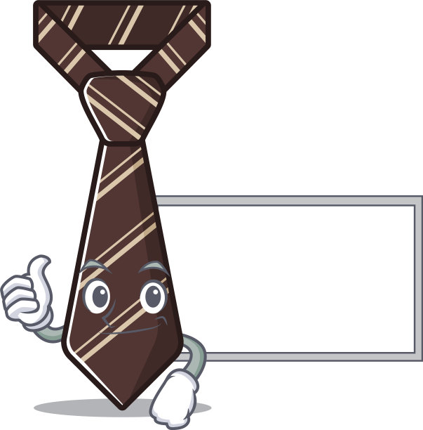 大拇指与板酷领带人物在图片下载