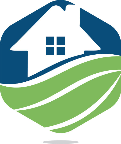 有机房屋标识设计图片下载