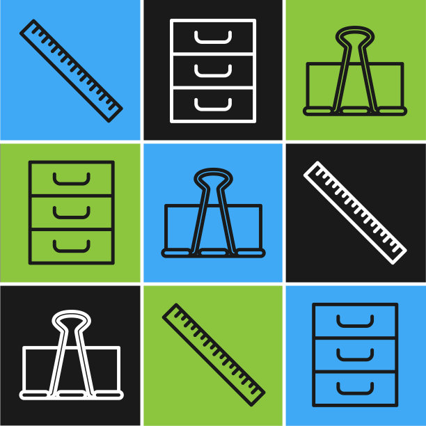 固定线尺，夹夹和抽屉图片下载