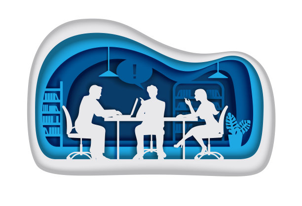 商务办公室在纸艺术图片下载