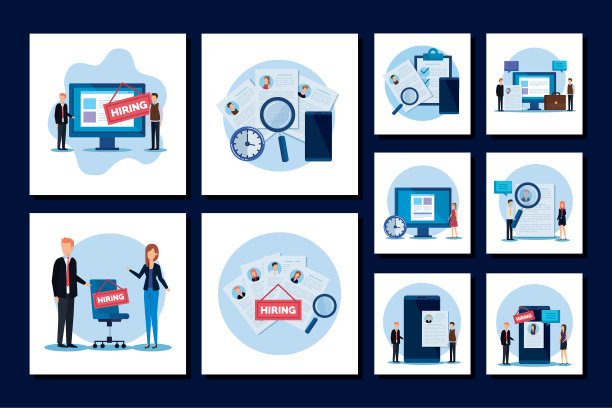 设置场景人员在招聘和设置图标图片下载