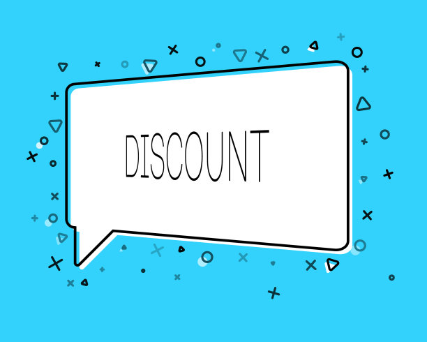 几何横幅与题词折扣图片下载