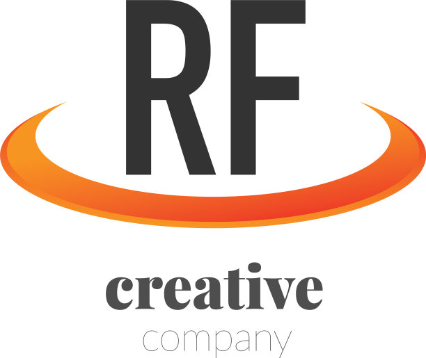 首字母rf创意的勾形设计标志图片下载