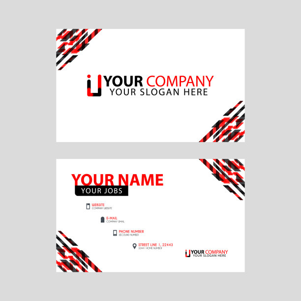 横向的名片上有装饰的口音图片下载