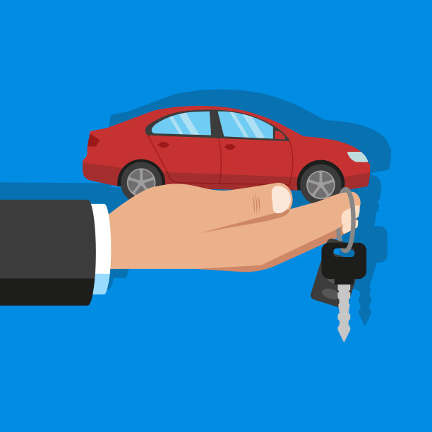 买或租一辆红色汽车图片下载