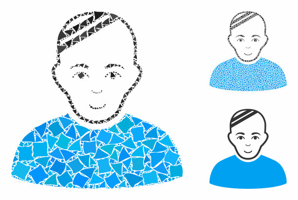 病人构图图标不规则块图片下载