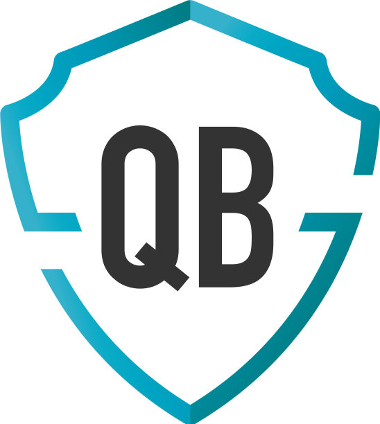 字母QB创意盾牌设计logo图片下载