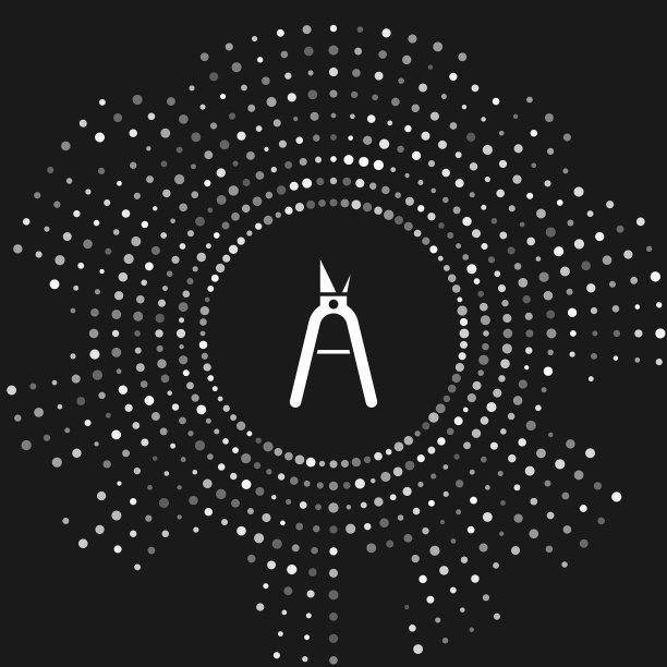 白色园艺手工修剪剪刀图片下载