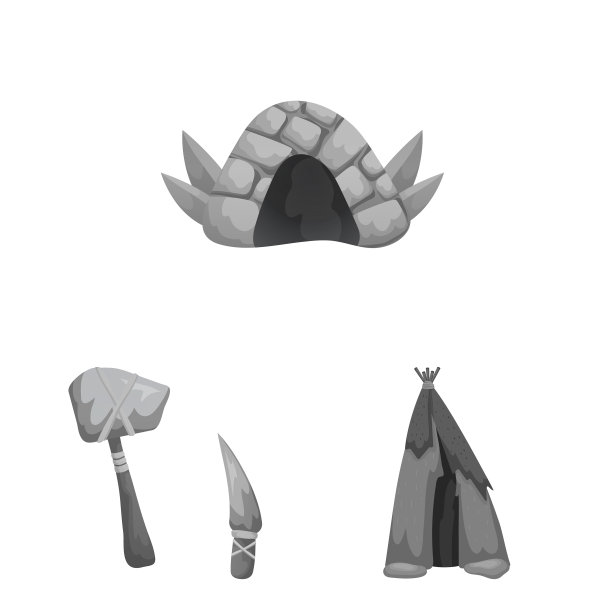 设计的历史和时代标志集图片下载