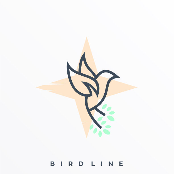 小鸟线模板图片下载