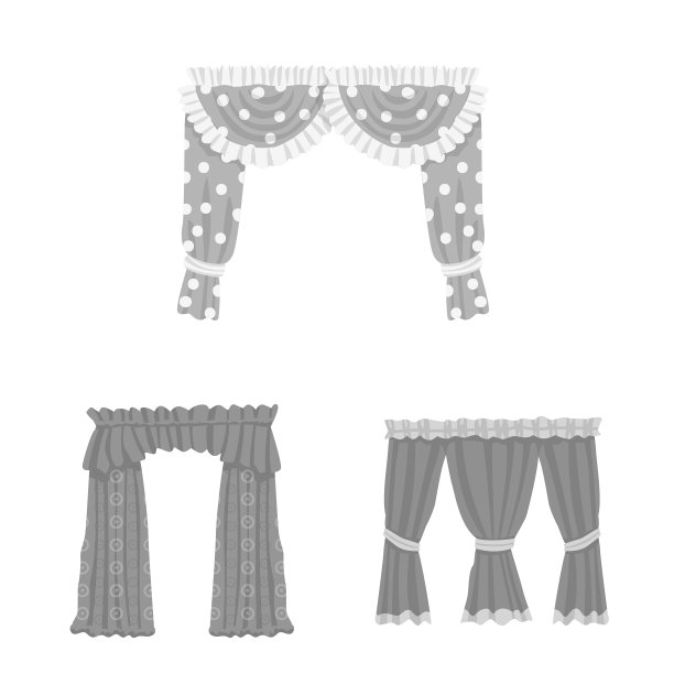 孤立的对象内部和飞檐标志集图片下载