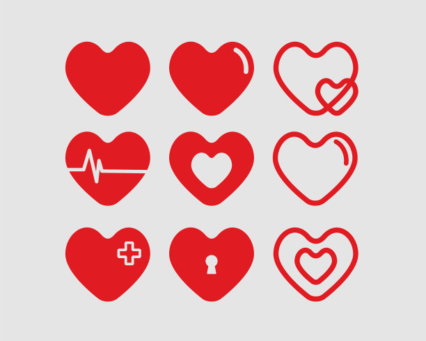 红心设医疗风格图片下载