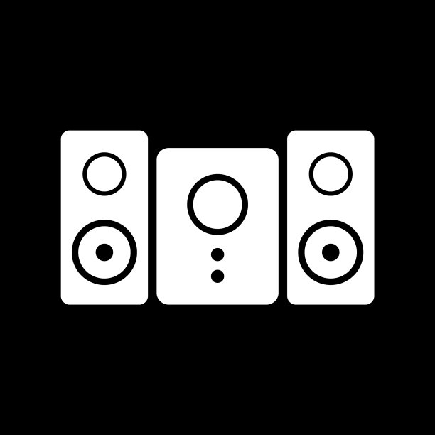立体声音响系统图标图片下载