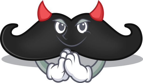 魔鬼胡子与卡通形状图片下载