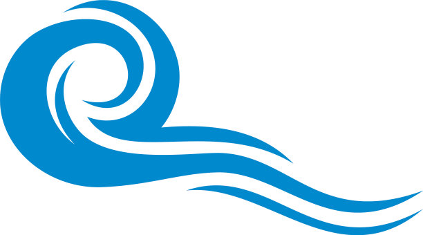 水波标志设计图标符号模板图片下载