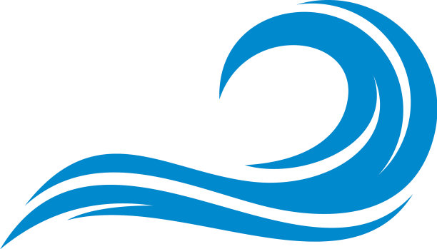 水波标志设计图标符号模板图片下载