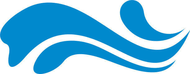 水波标志设计图标符号模板图片下载