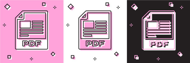 设置PDF文件文件下载PDF按钮图标图片下载