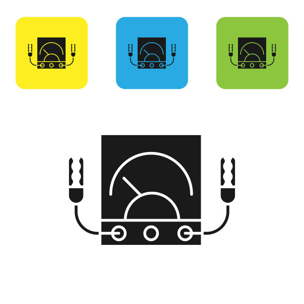 黑色安培表万用表电压表图标图片下载