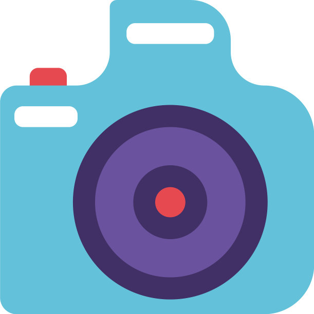 白色背景上的照相机图片下载