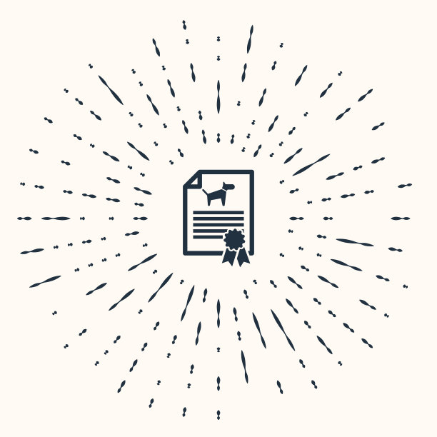 带狗旅行的灰色医疗证明图片下载