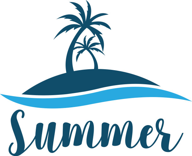 天然海滩标志模板设计会徽图片下载