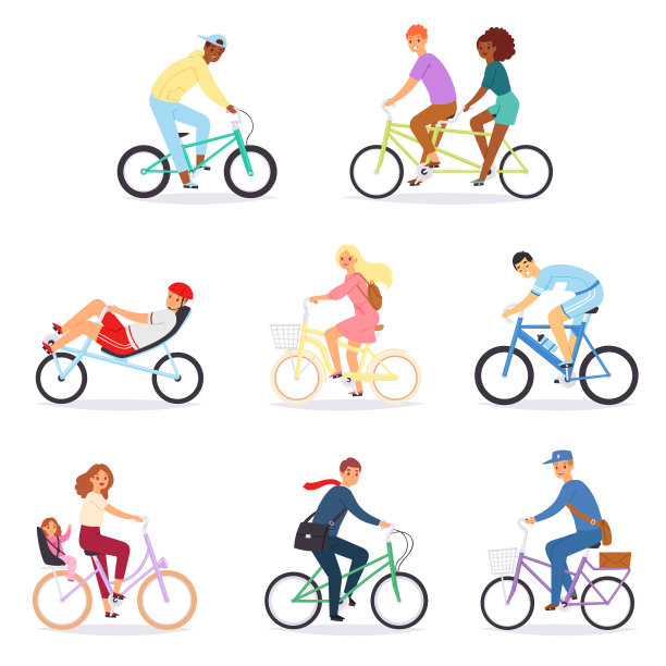 骑自行车的人扮演骑自行车的角色图片下载