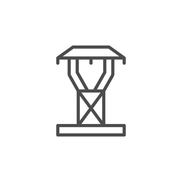 电塔线路轮廓图标图片下载