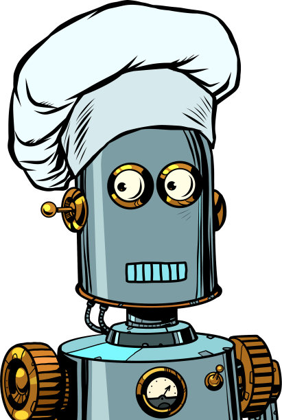 机器人做饭，在餐厅点菜图片下载